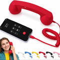 Retro Corded Phone Handset – USB-C / 3.5mm Wired Receiver