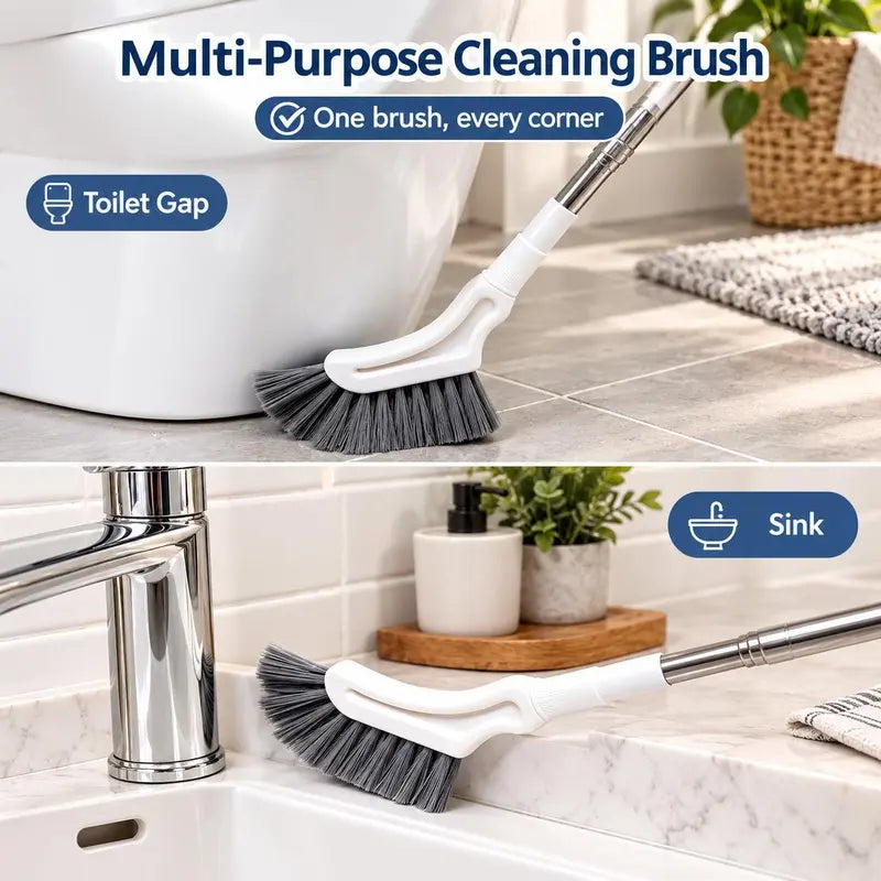 Telescopic Crevice Cleaning Brush – Stainless Steel Long Handle