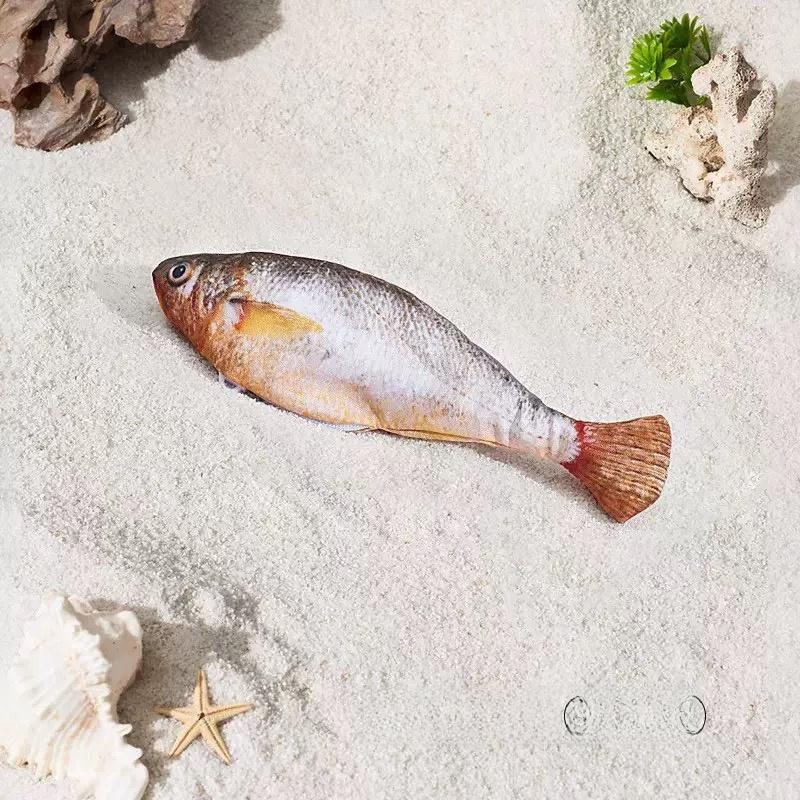 3-Pack Flopping Fish Cat Toys – Rechargeable Tap-Activated Interactive Toys