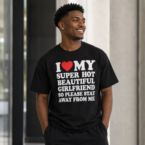 Back Off, She’s Mine - Funny Boyfriend Statement Tee
