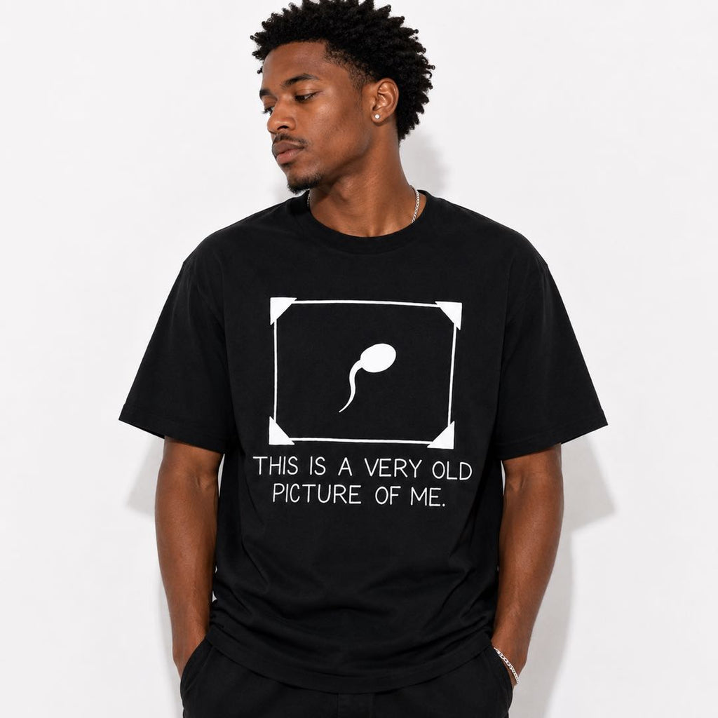 This Is A Very Old Picture Of Me Funny T-Shirt | Viral Adult Humor Graphic Tee | Hilarious Conversation Starter Gift
