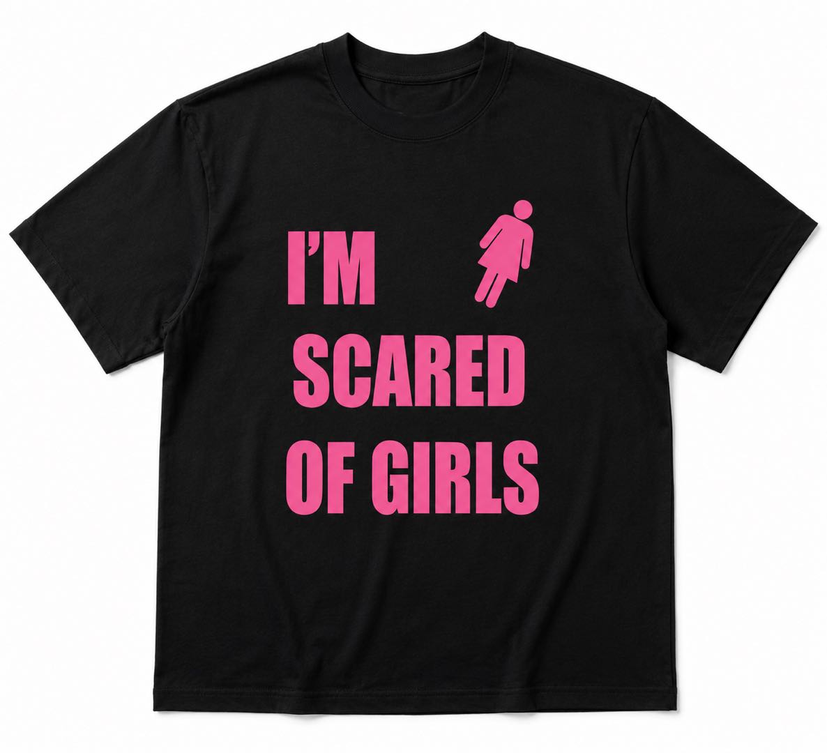 Girls Scare Me T-Shirt – Funny Awkward Guy Graphic Tee