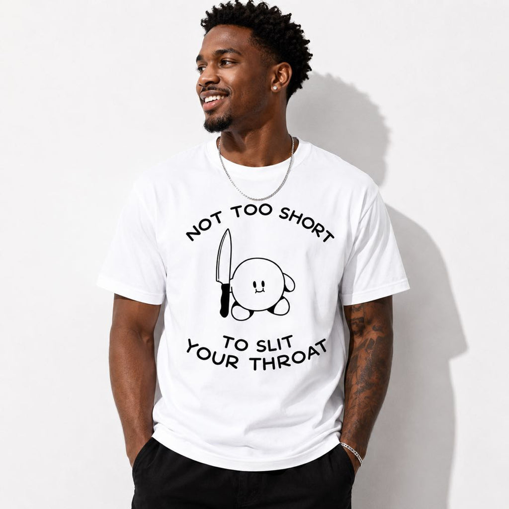 Cute But Dangerous Meme T-Shirt | Dark Humor Cartoon Graphic Tee