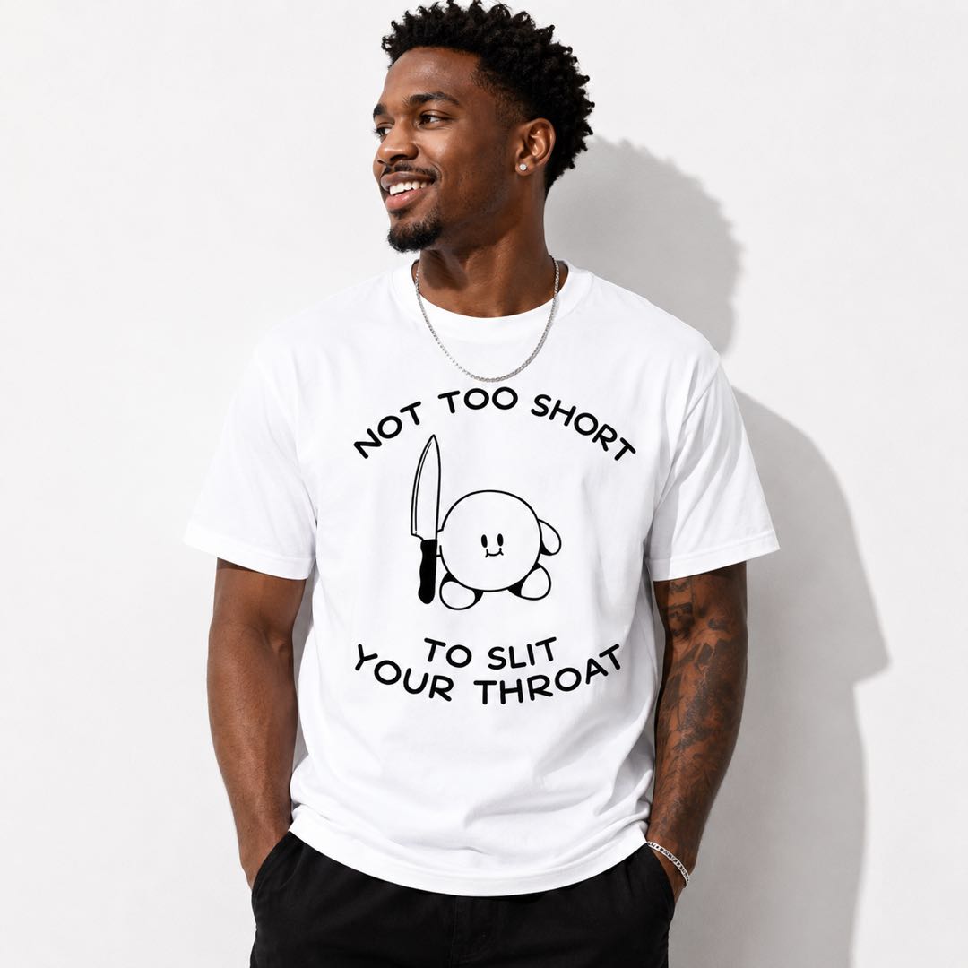 Cute But Dangerous Meme T-Shirt | Dark Humor Cartoon Graphic Tee