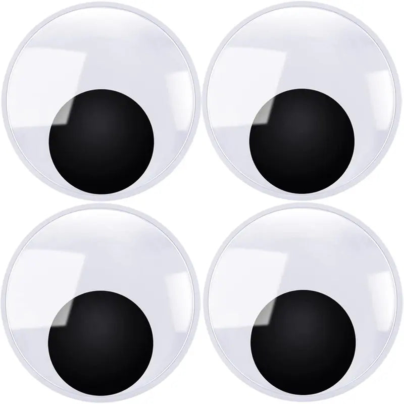4PCS Giant Googly Eyes – Self-Adhesive Wiggle Eyes for Crafts
