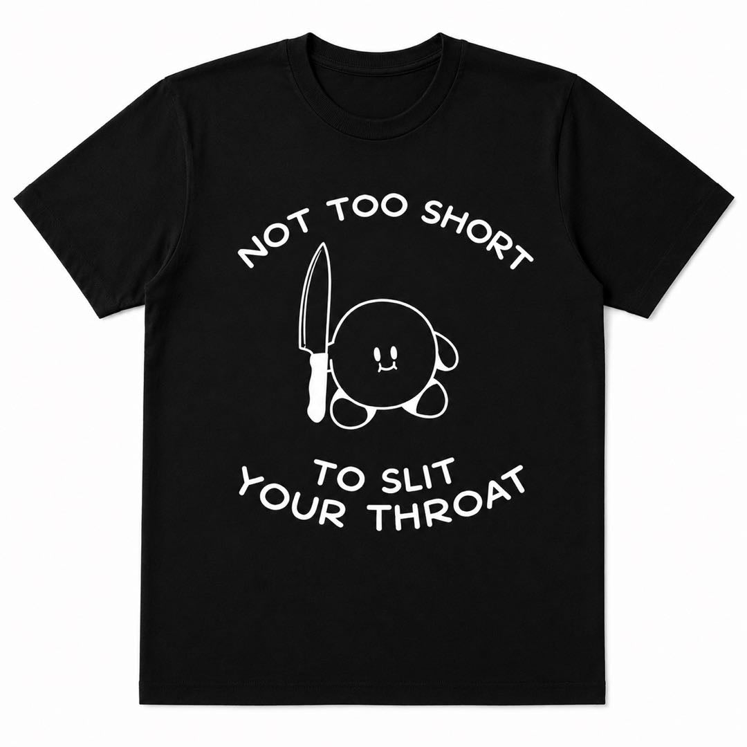 Cute But Dangerous Meme T-Shirt | Dark Humor Cartoon Graphic Tee