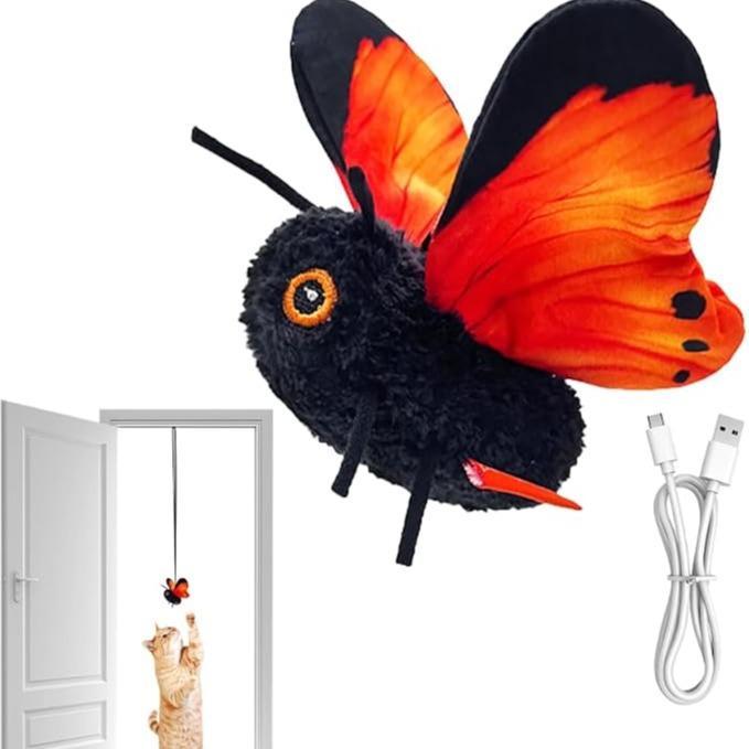 USB Rechargeable Butterfly Cat Toy – Automatic Interactive Teaser