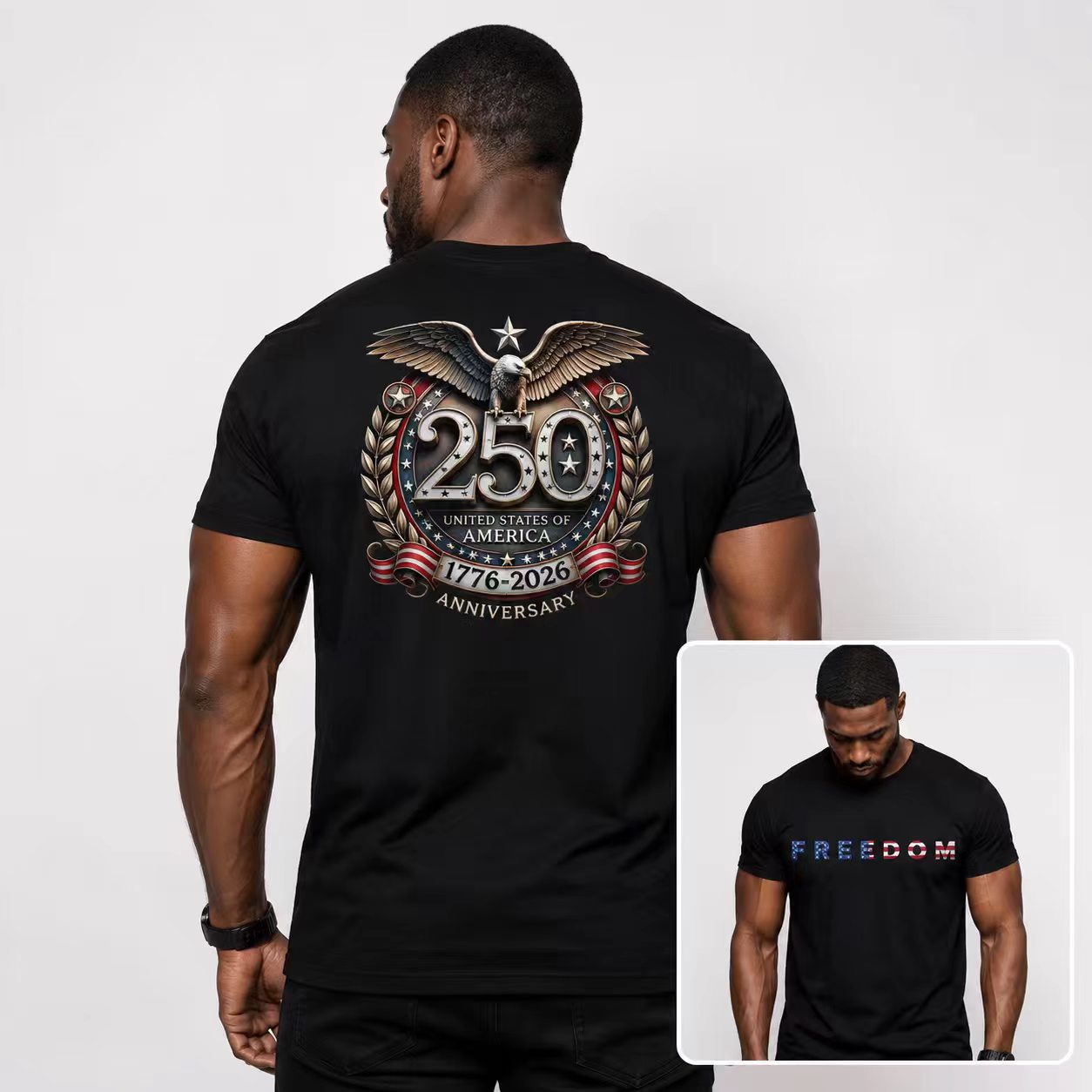 Born Free. Proud American. 250th Anniversary Tee