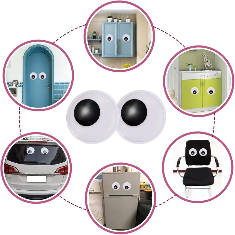 4PCS Giant Googly Eyes – Self-Adhesive Wiggle Eyes for Crafts