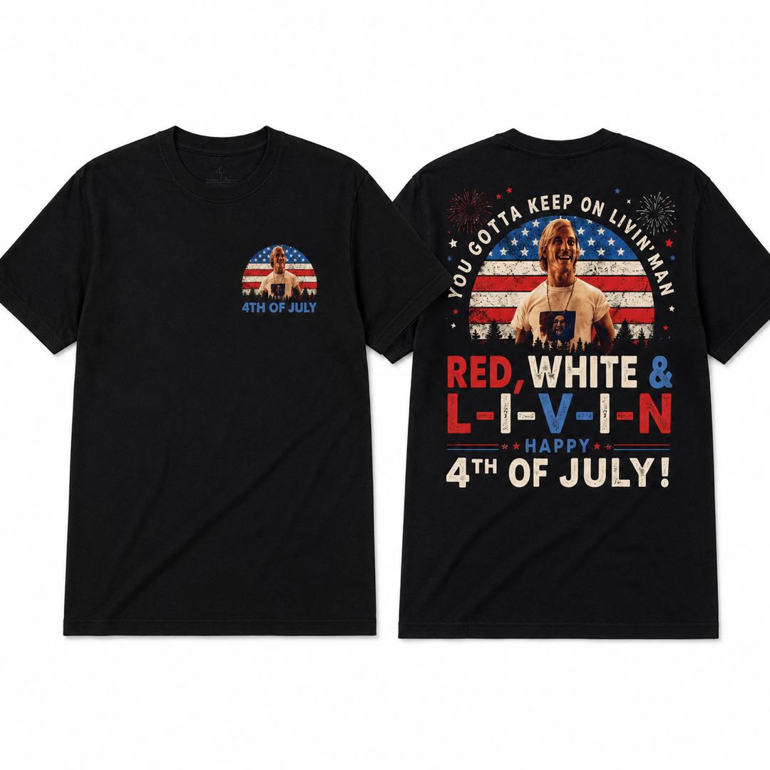 One Nation. One Celebration. One Shirt. | Red White & Livin’ 4th Of July Tee