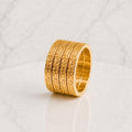 4-Band Interlinked Thumb Ring – Stainless Steel Fidget Jewelry