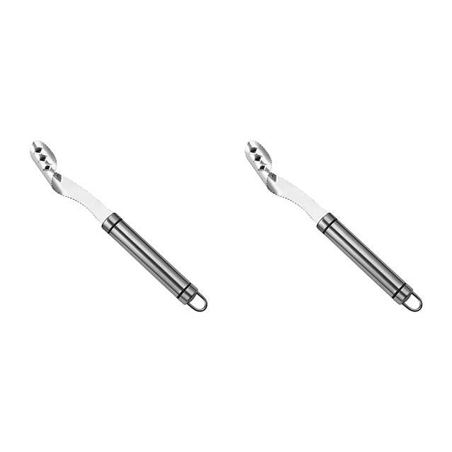 Stainless Steel Pepper Corer & Deseeder – Serrated Core Remover