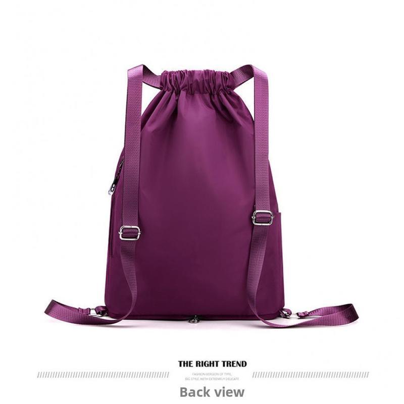 Foldable Drawstring Backpack – Water-Repellent Gym & Travel Bag