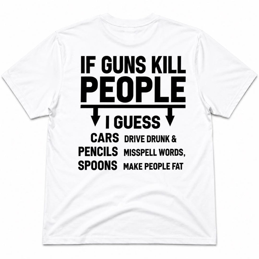 Read It Twice Funny Back Print T-Shirt – Viral Conversation Starter