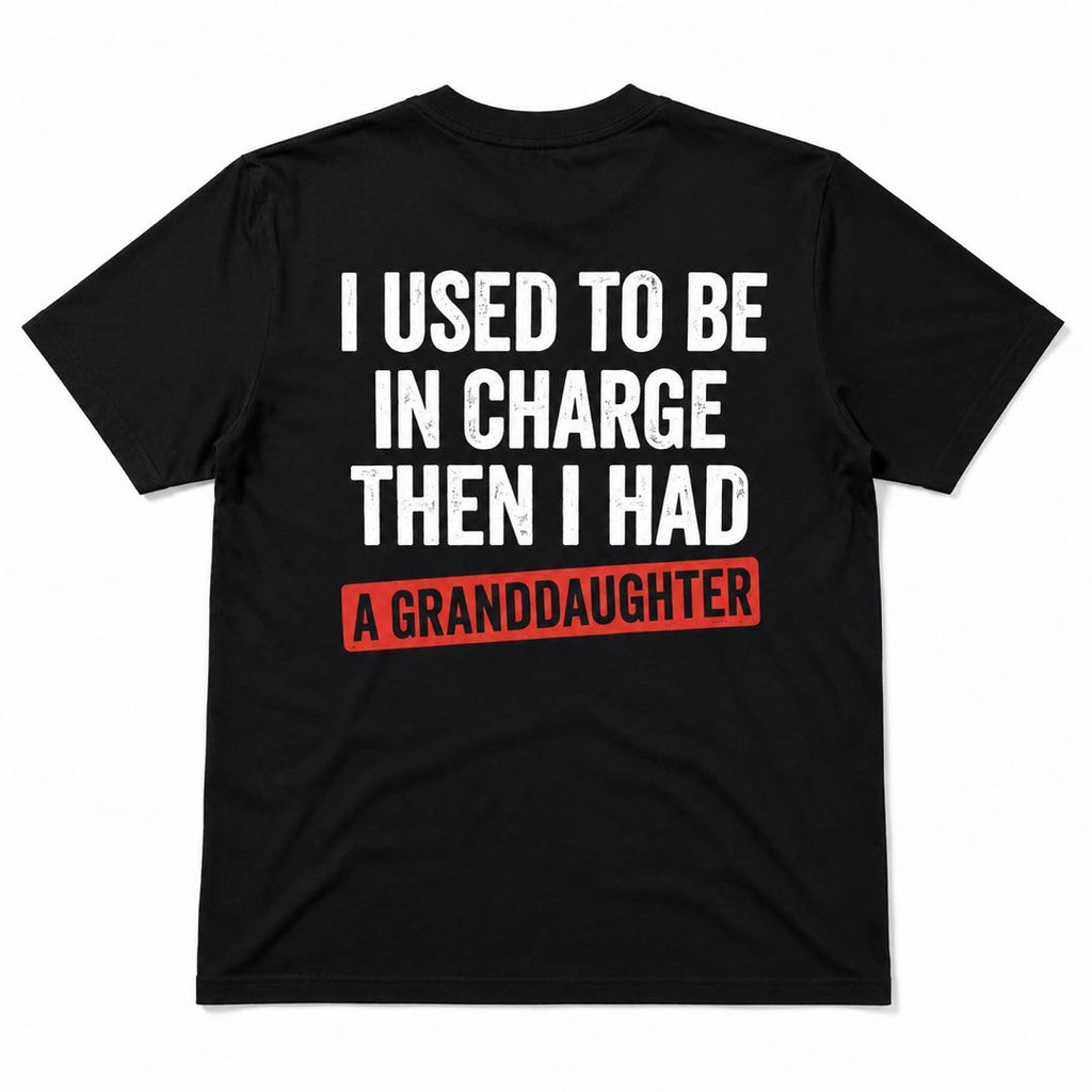 Granddaughter Stole My Heart – Funny Grandpa Graphic T-Shirt