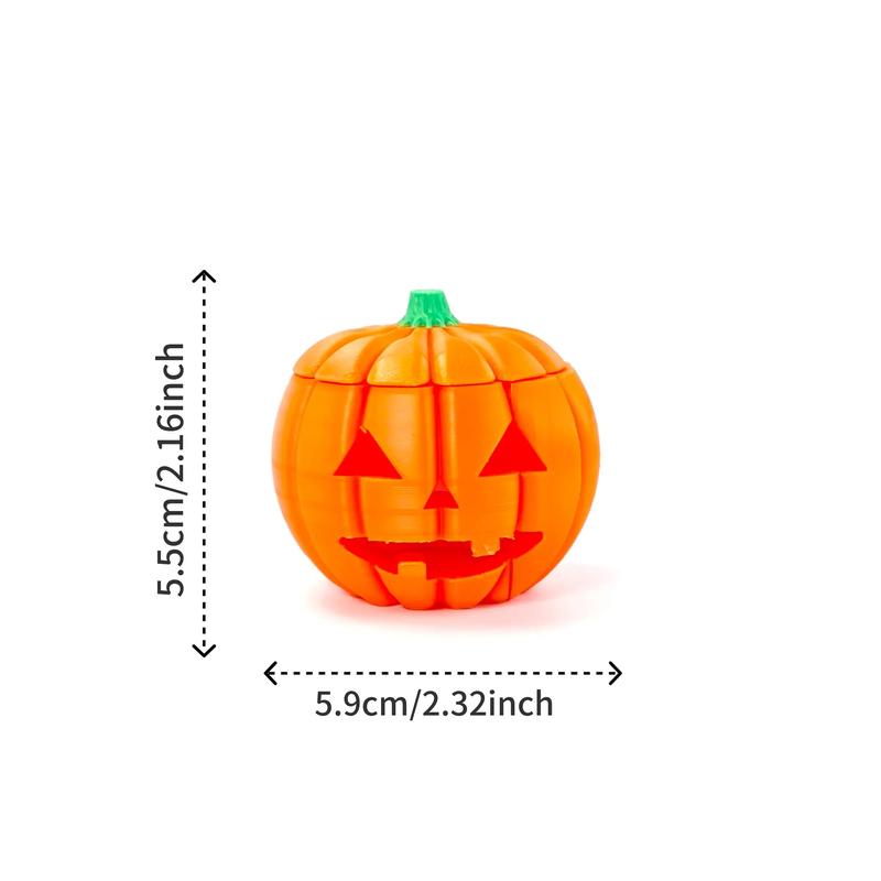 3D Printed Ghost Pumpkin Ornament – Flip-Top Halloween Decor