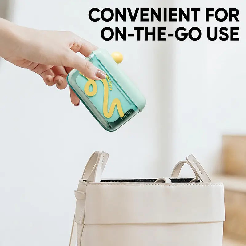 Pop-Up Floss Pick Dispenser with 100 Picks – Portable Refillable Case